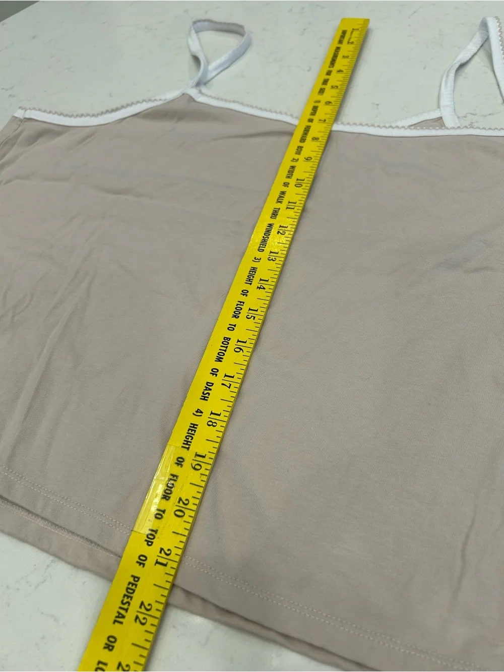 Women's Neutral Sleep Tank and Boxer Short Set - Cream/Tan